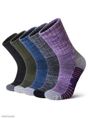 Merino Wool Hiking Socks Crew Winter Boot Work Socks for Women Men